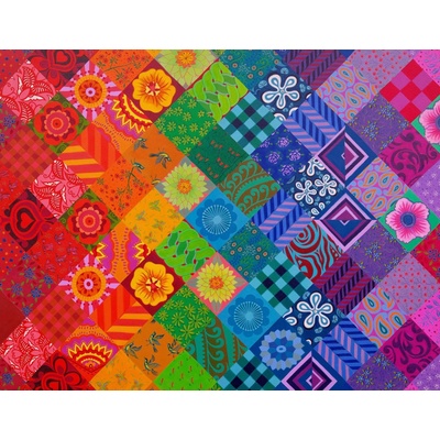 The House of Puzzles Patchwork Rainbow 1000 dielov