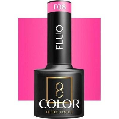 Ocho Nails Hybridný gél lak na nechty Fluo F 08, 5 g
