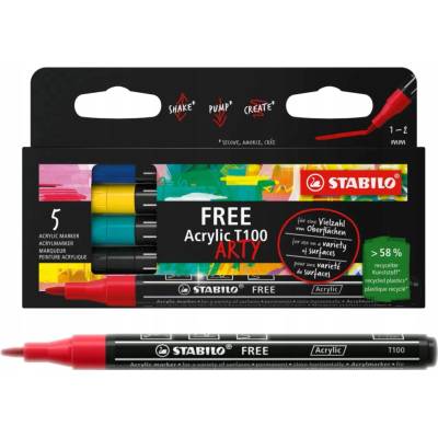 Stabilo T100 Royal 5 ks
