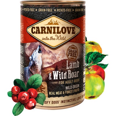 Carnilove Wild Meat Lamb & Wild Boar 400 g – Sleviste.cz