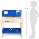 Dětské nářadí Small Foot ponk modrý s příslušenstvím