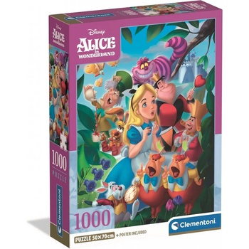 Clementoni - Puzzle Disney: Alice in Wonderland - 1 000 piese
