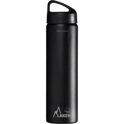 Laken Classic oceľová termofľaša 750 ml čierna