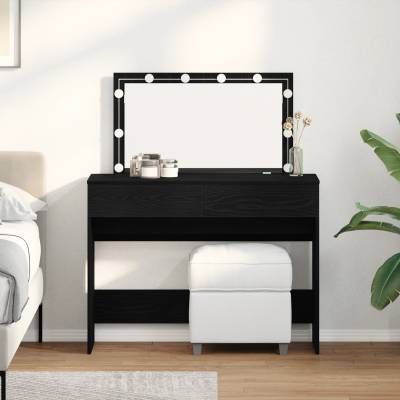 vidaXL Тоалетка Черния дъб 100 x 40 x 120 см Инженерно дърво (868862)