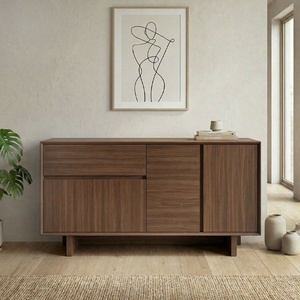 TopMebel Конзола Capri TopMebel от меламин в цвят орех милано 146x45x76.5см