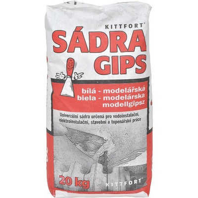 Kittfort Sádra bílá, modelářská 20kg 107197