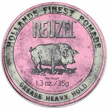 REUZEL Styling Pink Pomade Grease Heavy Hold помада за коса средна фиксация Man 35 гр