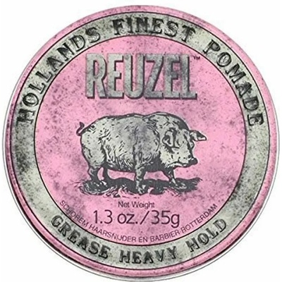 REUZEL Styling Pink Pomade Grease Heavy Hold помада за коса средна фиксация Man 35 гр