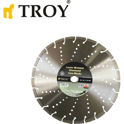 TROY Сегментиран диамантен диск за бетон и др. 350 мм (t 27135)