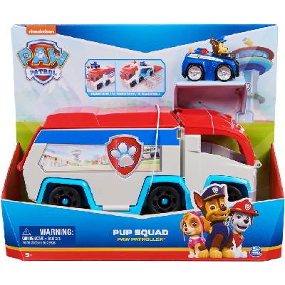 Игрален комплект Spin Master Paw Patrol - Отряд кученца с превозно средство (6071544)