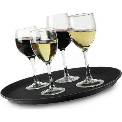 G.Gastro Servírovací tác Plast Ø 27,5 cm 20 mm s protiskluzovým povrchem D9778457