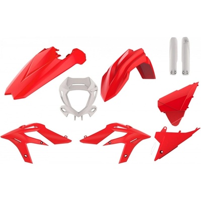 Sada plastů POLISPORT enduro Red/White