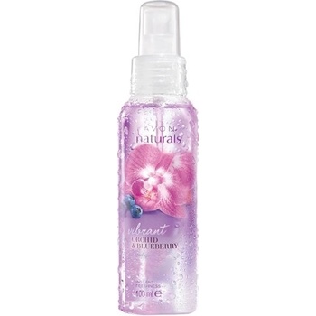 Avon Naturals tělový sprej s orchidejí a borůvkou 100 ml