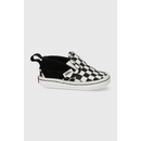 Vans Slip-On V Crib Checker detské letné topánky black/truewhite