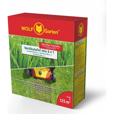 Travní osivo na dosev, vertikutační MIX 4 v 1 WOLF-Garten 4kg