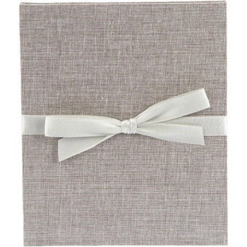 Goldbuch Албум-книга, за 10 снимки, с ленена корица и панделка, 16 х 19 cm, сив