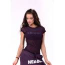 Nebbia Flash-Mesh tričko 665 burgundy