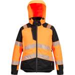 Portwest hi-vis pw3 t162 / Дамско светлоотразително водоустойчиво зимно яке - hv оранжево/черно xxxl (t162obrxxxl)