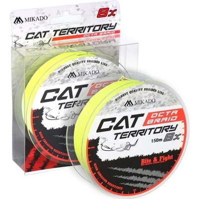Mikado šnúra Cat Territory Octa Braid žltá 150m 0,50mm 53,3kg
