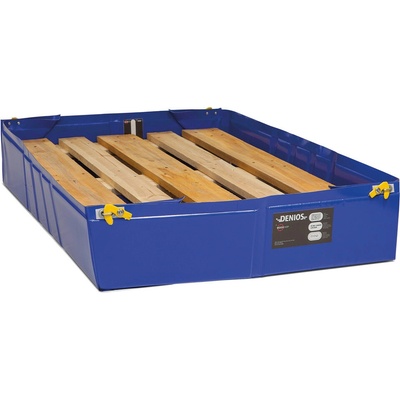 DENIOS Skladacia havarijná vaňa na viacnásobné použitie 600 x 600 mm, objem 45 litrov