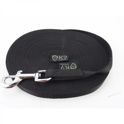 K9 Thorn Каишка с карабинер 20 мм/5 м, черна (0002/16.BLK)