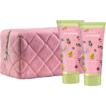 Pupa Milano Pupa Let's Bloom Комплект Wildflowers - Душ гел и Лосион, 2 x 200 ml + Несесер