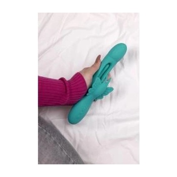 Boss of Toys Loveline Flapping Butterfly Intimate Massager Peacock Blue Silicone