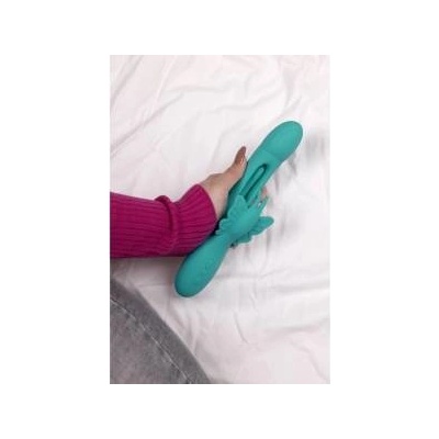 Boss of Toys Loveline Flapping Butterfly Intimate Massager Peacock Blue Silicone