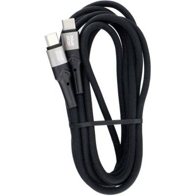 Blue Star Tfk-Dc-004 Opletený 3A 60W Type C na Type C Pd Qc4.0 2m černý