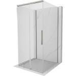Mexen Rox-3S 3-стенна плъзгаща се душ кабина 95 x 95 cm, прозрачна, четкан никел - 8C2-095-095-97-00-3S (8C2-095-095-97-00-3S)