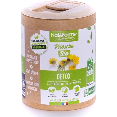 Nat&Form Екстракт от Миши уши (рунянка) 60 капсули | Nat&Form (010191 (PILO_60E))