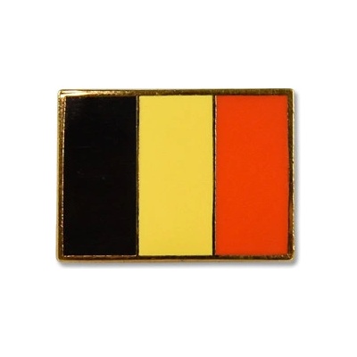 Odznak (pins) 18mm vlajka Belgicko - farebný
