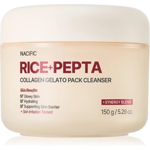 Nacific Rice + Pepta Collagen Gelato Pack Cleanser овлажняващ почистващ гел за укрепване на кожната бариера 150 гр