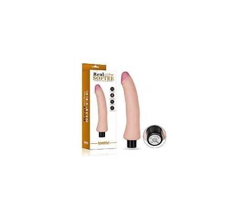 LoveToy REAL SOFTEE Vibrating Dildo 9"