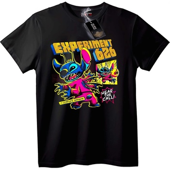 NOONEBRAND Тениска Stitch Експеримент 626 - M, Black