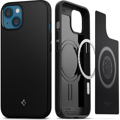 Spigen Калъф Spigen Mag armor Magsafe за iPhone 13, Matte Black (8809811852448)