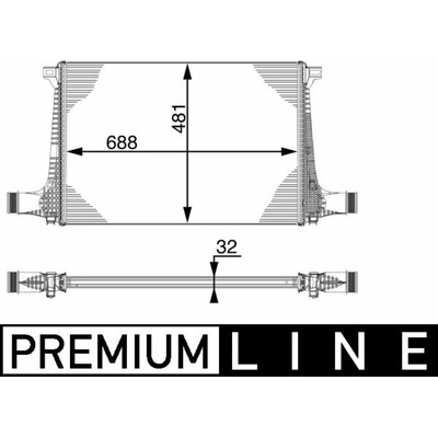 Chladič plniaceho vzduchu MAHLE ORIGINAL CI 220 000P (CI220000P)