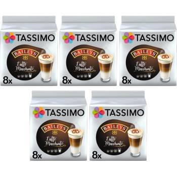 Douwe Egberts Tassimo Jacobs Baileys Latte Macchiato 16 броя (8 напитки) кашон 5 опаковки
