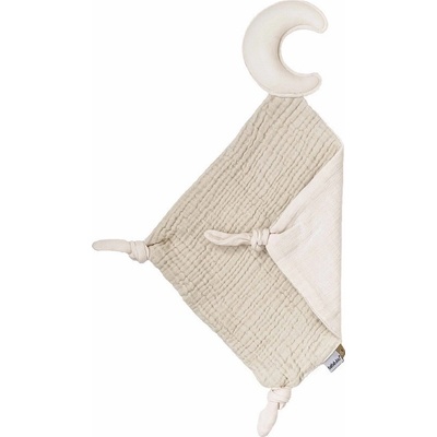 Bébé jou mušelínový mazlící ubrousek Pure Cotton Sand