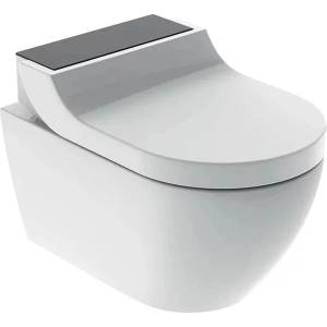 Geberit Черна окачена тоалетна чиния Geberit Aquaclean Tuma Comfort с електрическа функция за биде (146.290.SJ.1)