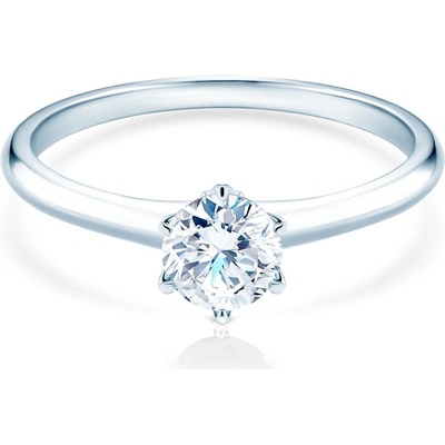 SAVICKI Годежен пръстен The Journey: бяло злато, лабораторен диамант