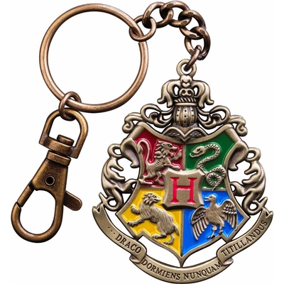 Přívěsek na klíče The Noble Collection kovový erb Bradavice Harry Potter