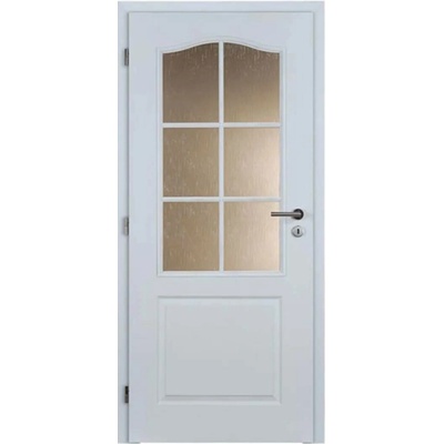 Doornite Socrates 80 L, 80 × 197 cm, lakované, levé, bílé, prosklené C1M1W2.80L1.XC