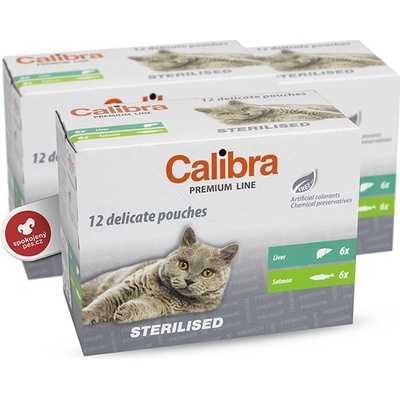 Calibra Cat Premium Sterilised Liver 12 x 100 g
