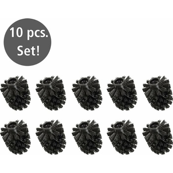 Wenko Náhradní koncovka pro WC kartáč černá barva, ∅ 8 cm, 4008838197868
