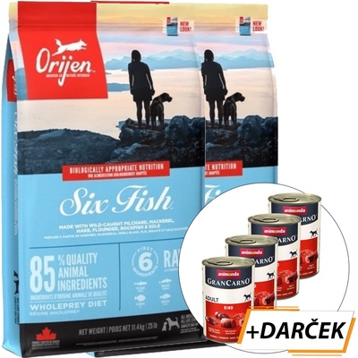 Orijen Dog 6 Fish 2 x 11,4 kg
