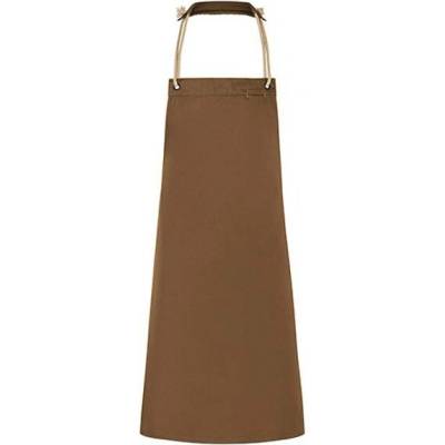 Karlowsky Gastro zástěra s laclem KY056 Cinnamon 70 x 85 cm