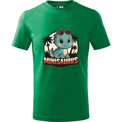 Handel detské tričko Minisaurus trávová zelená