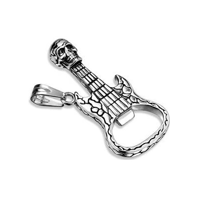 Šperky4U Velký ocelový přívěšek kytara otvírák OPP1780 ST