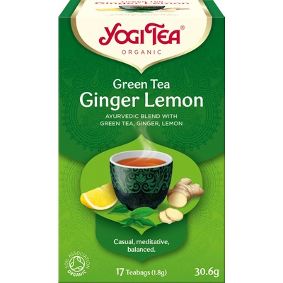 Yogi Tea Bio Zelený čaj Zázvor Citrón 17 x 1,8 g